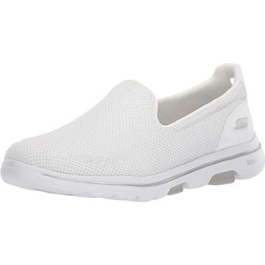 Imagem de Tênis feminino Skechers Go Walk 5-15901, Branco, 8.5