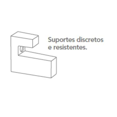 Imagem de Prateleira de Madeira Preta 1,2x15x40 com Suporte Preto