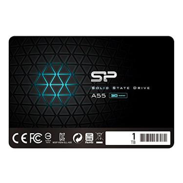 Imagem de Silicon Power SSD 1TB 3D NAND A55 SLC Cache Performance Boost 2,5" SATA III 7 mm (0,28") Drive interno de estado sólido