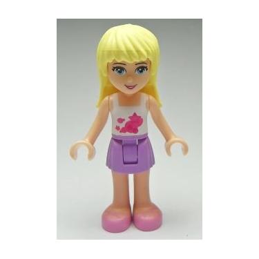 Imagem de New Lego Friends Stephanie Lavender Skirt Outfit 2" Minifigure Loose