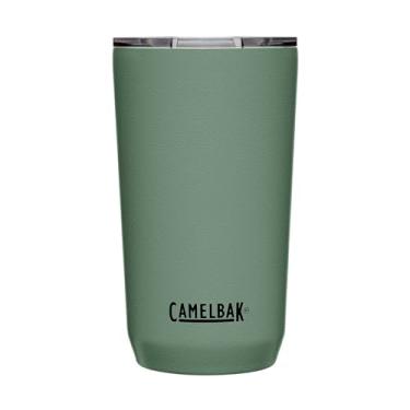 Imagem de CamelBak, Copo Térmico Thumbler, 500 mL, Aço Inoxidável, Tampa De Três Modos, Base Silicone,Mantém a Temperatura, Sem Vazamentos, Revestimento Resistente, Verde