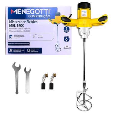 Imagem de Misturador Batedor Elétrico Menegotti Mel1600w 220v Para Tinta, Rejunte, Impermeabilizante e Argamassa