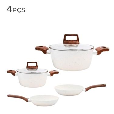 Imagem de Jogo de Panela Antiaderente Jomafe Oslo Stone 4PÇS