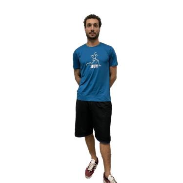 Imagem de Camiseta Olympikus Run Refletiva Masculina - Azul