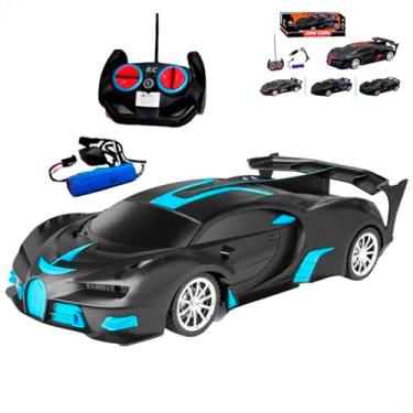 Imagem de Carrinho de Controle Remoto Recarregável Esportivo Automodelo Competição Ferrari Lamborghini Bugati McLaren Velocidade