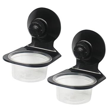 Imagem de 2 unidades de alimentador de répteis lagartixa lagartixa com ventosa, alimentador de água para alimentos para répteis com 6 copos para lagartixas, lagarto camaleão (individual))