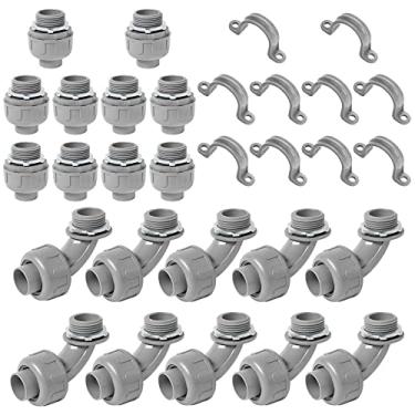Imagem de Yariwiz Conjunto de conduítes e conectores líquidos resistentes a 1 - pacote com 10 cada