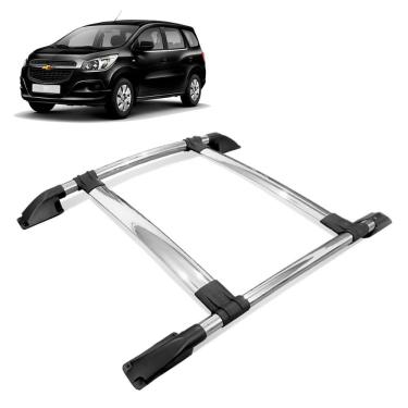 Imagem de Rack de Teto Bagageiro Spin 2013 a 2023 Tubolar Cromado