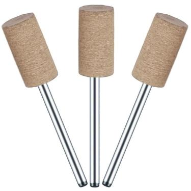 Imagem de Kit 3 Ponta Montada 10Mm X 3Mm Couro Polir Micro Retífica