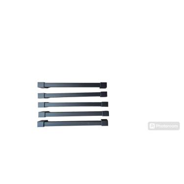 Imagem de Puxador Armário Móveis em Geral Gaveta  preto 201/190mm - 8 unidade - com parafusos