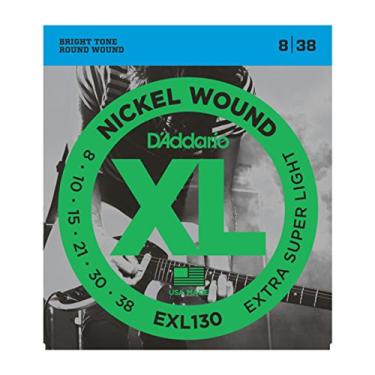 Imagem de Encordoamento Para Guitarra .008-.038 D'Addario XL Nickel Wound EXL130