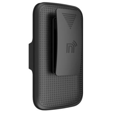 Imagem de Coldre para Consumer Cellular Iris Easy Flip Phone/Boost Mobile Summit Flip 4G - Capa com clipe para cinto - Preto