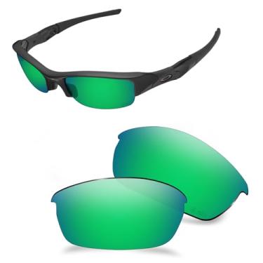 Imagem de AOZAN Lentes de reposição ANSI Z87.1 para óculos de sol Oakley Flak Jacket OO9008 - Verde Jade