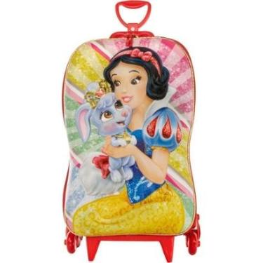 Imagem de Mochila de Rodinhas 3D Maxtoy Branca de Neve Vermelho-Unissex