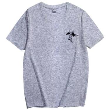 Imagem de Camiseta Streetwear Masculina Anjo Com AK47 Unissex Em Algodão-Masculino
