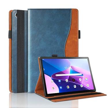 Imagem de TIPOYOROO Capa para Lenovo Tab M10 Plus (2020 2ª Geração) TB-X606F / TB-X606X 10,3" Capa multi-ângulo com bolso embutido em couro PU com suporte de cartão multi-ângulo para Lenovo M10 Plus 10,3"