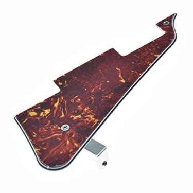 Imagem de KAISH Escudo de guitarra LP vintage tartaruga com suporte de aço inoxidável cromado e parafusos de montagem de aço para Gibson Les Paul dos EUA