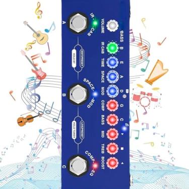 Imagem de M-VAVE VEDO bass Pedal de efeito de baixo elétrico multifuncional, capaz de gravar 5V recarregável 48KHZ/24BIT 8 tipos de simulação gabinete IR, 13 botões, originais 26 portas Cuvave cube baby