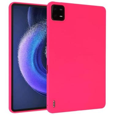 Imagem de Waillynice Capa para tablet Samsung Galaxy TAB A9 Plus A9+ S7 S8 S9 FE A8 10,5 Sm-X200 S6 Lite 2024 A7 10,4 SM-T500 A7 Lite T220 capa (rosered, Tab S9 Plus)