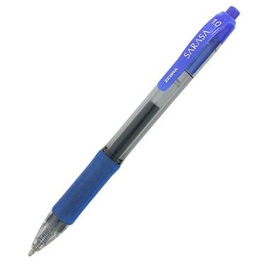 Imagem de Zebra Pen Caneta de gel retrátil Sarasa Dry X20, ponta negrita, 1,0 mm, tinta azul, pacote com 12 (46620)