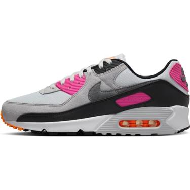 Imagem de Nike Tênis masculino Air Max 90 (FN6958-003, platina pura/rosa alquimia/laranja total), Platina pura/rosa alquimia/laranja total, 44