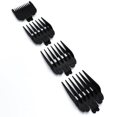 Imagem de 4 peças de substituição profissional guia de corte guia de corte, 1/20.3 cm 1/10.2 cm 3/20.3 cm 1/5.1 cm compatível com Wahl 5 Star Series padrão padrão Magic Clip Senior Super Taper 8148 1919