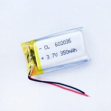 Imagem de 1 Peça 602035 350mah 3,7v Com 2 Fios 6mm X 20mm X 35mm - - KMIG
