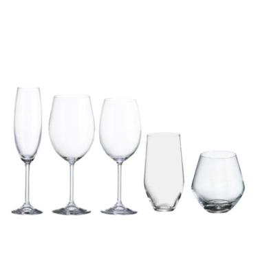 Imagem de Jogo Taças e Copos Cristal Ecol Gastro 30un Bohemia Titanium
