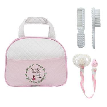 Imagem de Conjunto Para Bebê Reborn Pentinho, Escova e Bolsa Maternide - Saída M