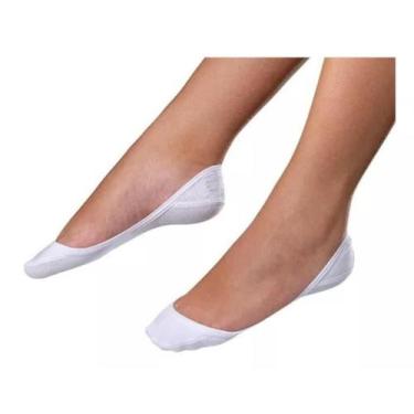Imagem de Kit 2 Pares de Meia Invisível Sapatilha e Scarpin Onfit G25, Branco, 3