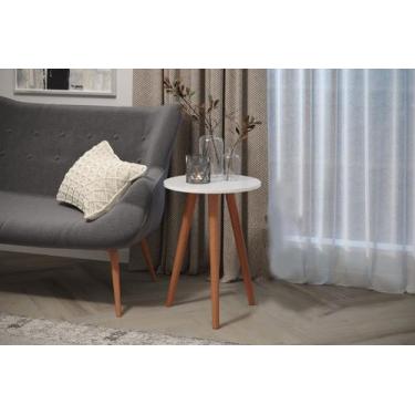 Imagem de Mesinha Individual Off White Para Por Livros Retro - Colomi