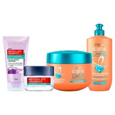 Imagem de LOréal Paris Antioleosidade + Cachos Kit  Gel de Limpeza Facial + Gel 