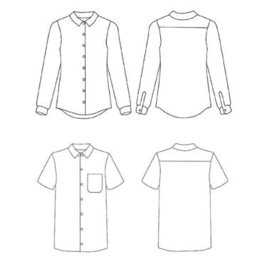 Imagem de Molde camisa masculina adulto 36 ao 44 by Wania Machado - EDITORA CLUB