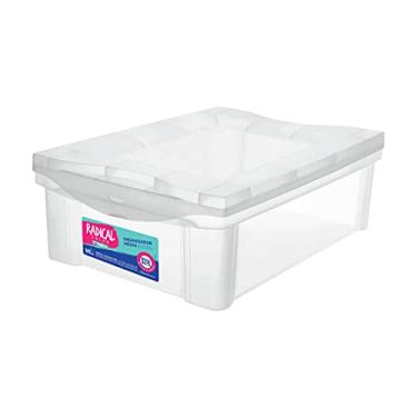 Imagem de Ordene - Caixa Organizadora Plástica Média de 13,5 Litros, Cor Cristal, Linha Radical