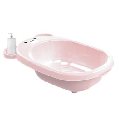 Imagem de Banheira bebe 21 litros ursinho suporte sabonete e shampoo - plasutil