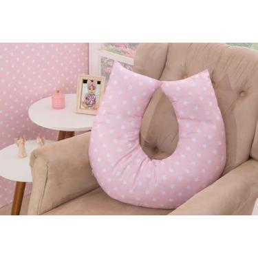 Imagem de Almofada Amamentar Specialle Menina para Bebe - Zan baby, Ursa Rosa