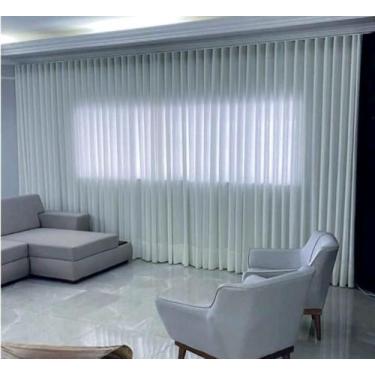 Imagem de Cortina Trilho Suiço Linho Marfim 6.00 X 3.00 - Vigui