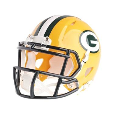 Imagem de Riddell Capacete de futebol americano NFL Green Bay Packers Speed Mini
