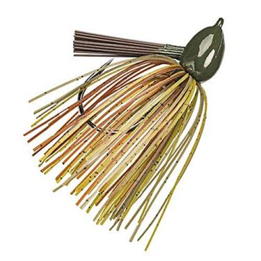 Imagem de Strike King Iscas Hack Attack Fluoro 5/0 gancho 1/2 oz verde abóbora Craw Flipping Jig (por 1)