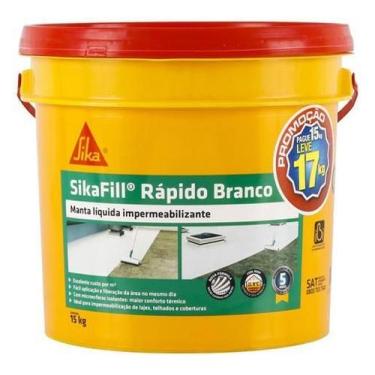 Imagem de Manta Liquida Profissional Sikafill Branca 15 Kg Sika - Axton