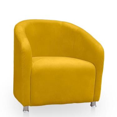 Imagem de Poltrona Redonda Moderna e Confortavel Alicia Suede - BelarStore, Amar