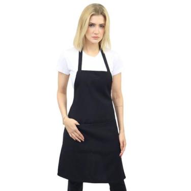 Imagem de Avental Oxford Cozinha com Bolso - DEMORGAN, Preto, UN