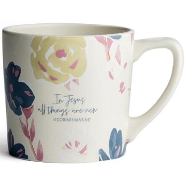 Imagem de DaySpring - Caneca de cerâmica In Jesus All Things Are New, 400 ml, Multi