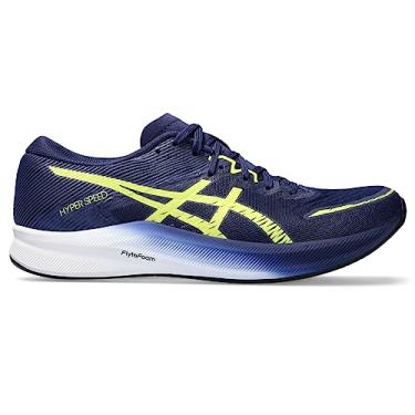 Imagem de ASICS Tênis de corrida feminino Hyper Speed 3, Oceano profundo/amarelo brilhante, 40