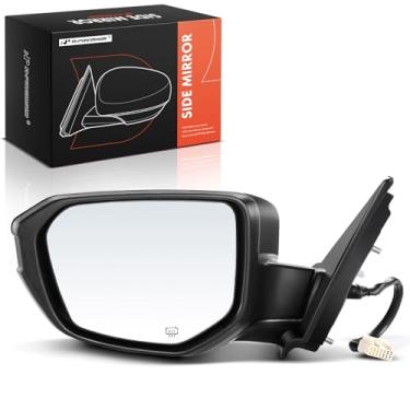 Imagem de A-Premium Espelho retrovisor elétrico lateral do motorista - compatível com Honda Civic 2016-2021 - Espelho retrovisor externo externo dobrável manual aquecido - Substituição # 76208TBCA02ZA
