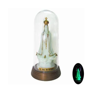 Imagem de Imagem Fosforescente Imagem Nossa Senhora De Fátima Rosário com Redoma