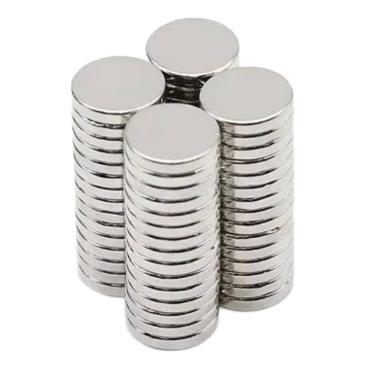 Imagem de Kit 10 Ímãs de Neodímio Redondos N35 10x2mm Super Forte