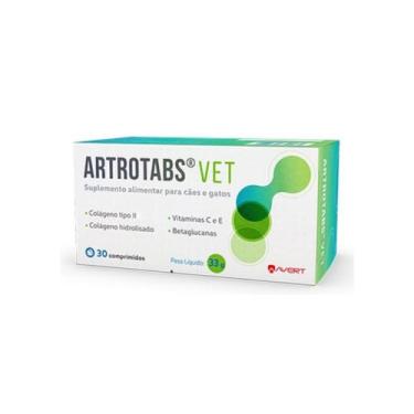 Imagem de Artrotabs Vet Vitamina Articulação 30 Comprimidos Cães Gatos - Avert