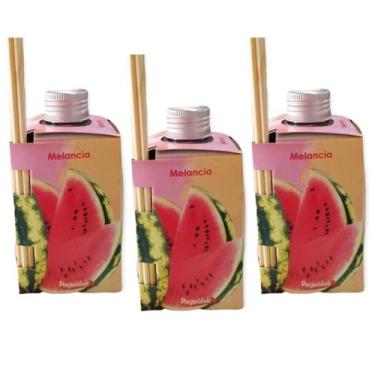Imagem de 3 Aromatizador Ambiente de Melancia Difusor Aromas Vareta 280ml Perfum
