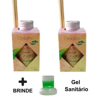 Imagem de 2 Aromatizador Ambiente de Orvalho Perfumador Vareta 100ml Difusor Ar 